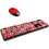 Wireless Keyboard and Mouse Punk Style Gaming Keyboard and Mouse USB Wireless Computer Accessories 1