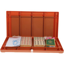 Travel Mahjong Set for 1-4 Players Compact Mini Mahjong Game Carry Bag