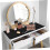 Makeup Mat for Vanity Soft Table Protector for Bedroom and Bathroom Ideal Dressing Table Protector for Makeup and Workbench Use 7