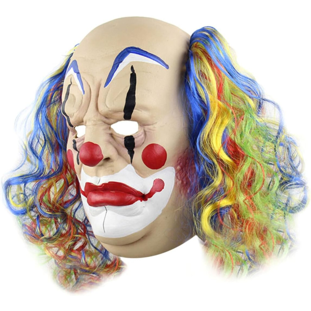 Scary Clown Scary Creepy Halloween Face Cosplay Costume Prop-image-OPC-PGJXX9K-NEW
