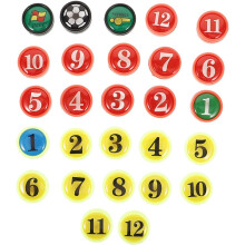 2 Sets Board Small Magnets for Soccer Board Small Soccer Magnets Football Coaching Accessories Plastic