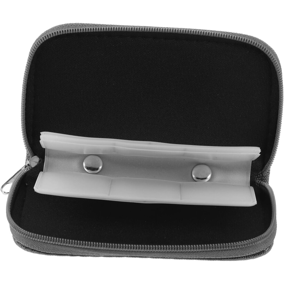 Portable Memory Card Case & Card Storage Organizer with 22 Slots Grey Ideal for Digital Camera Cards and Memory Card Management-image-OPC-PGJXXDK-NEW