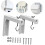 2pcs Projector Screen Ceiling Mount Brackets Projection Screen Hanging Hooks 2