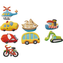 DIY Boys and Girls Painting Toys 12pcs Educational Crafts Plaster Toys for Boys and Girls Vehicle Painting Toys Learning Fun