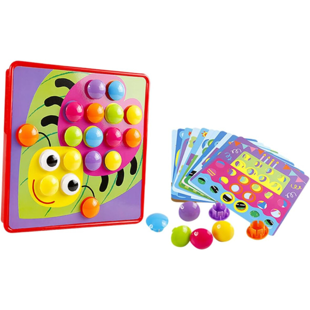 Mushroom Nail Jigsaw Puzzle Set 10 Images Tray Included Boys and Girls Educational Toy-image-OPC-PGJXZRQ-NEW