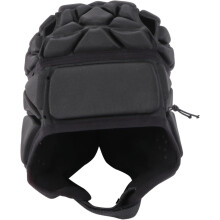 Goalkeeper Helmet Rugby Padded Hockey Roller Skating Ventilated Crash Helmet Black for Safety