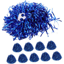 Cheerleading Hand Bouquets 10pcs Sports Pompoms with Handles Versatile for Gymnastics Dance Team Activities