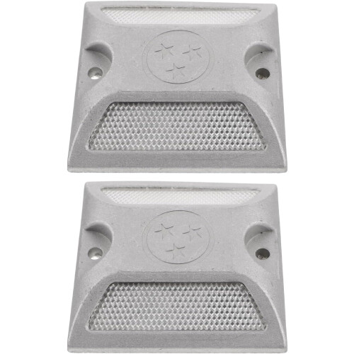 Signs Spicks Cast Aluminum Spikes 2 Pack Reflective Driveway Markers Outdoor ...