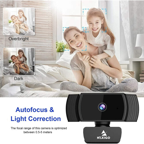 NexiGo N930AF AutoFocus Webcam with Stereo Microphone Software Control 1