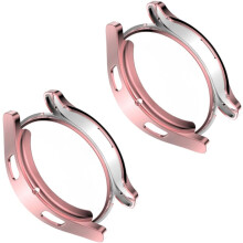 Electroplated Tpu Wrist Watch Screen Protector Watch Case Anti-fall Screen Film Pink 40mm