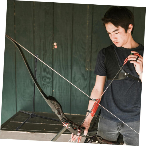 Adjustable Bow Holder Metal Bow Rack for Compound Bows Archery Stand Stand Balance Pole 2