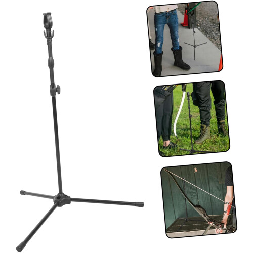 Adjustable Bow Holder Metal Bow Rack for Compound Bows Archery Stand Stand Balance Pole 1