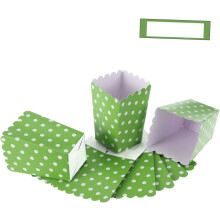 Popcorn Carton Sweet Containers 24pcs Cardboard Snack Boxes Dot Pattern Versatile Theaters Wedding Favors