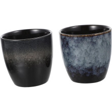 2pcs Retro Japanese Style Ceramic Tea Cups Kung Fu Teaware for Home and Office Unique Glazed Marble Grey & Pattern Ideal