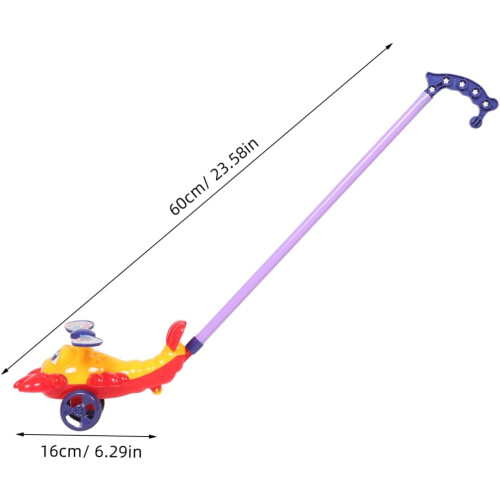 Developmental Push and Pull Toy for Babies Cartoon Lobster Pull Along Walking Toy 1