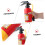 2pcs Water Fire Extinguisher Water Spraying Fireman Simulation Extinguisher Squirter Water Plastic 5