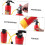 2pcs Water Fire Extinguisher Water Spraying Fireman Simulation Extinguisher Squirter Water Plastic 6