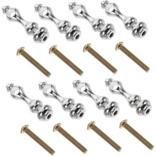 8pcs Fence Accessories Spindles for Furniture Accents Angled Handrail Connectors Post End Cap