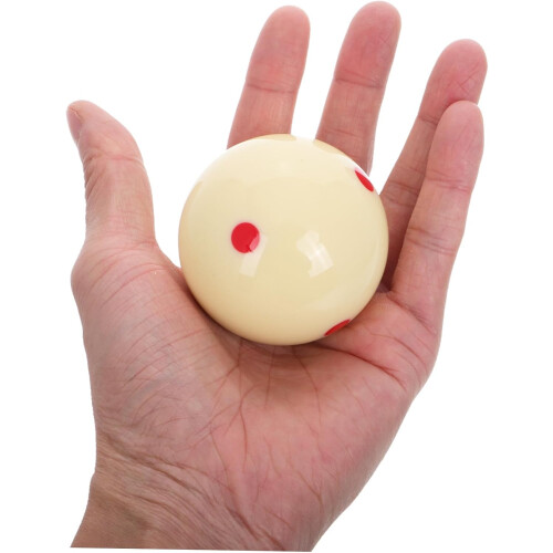 Pool Billiard Training Set 2 Pack White Billiard with Six Dot Pattern for Improved Accuracy Training 2