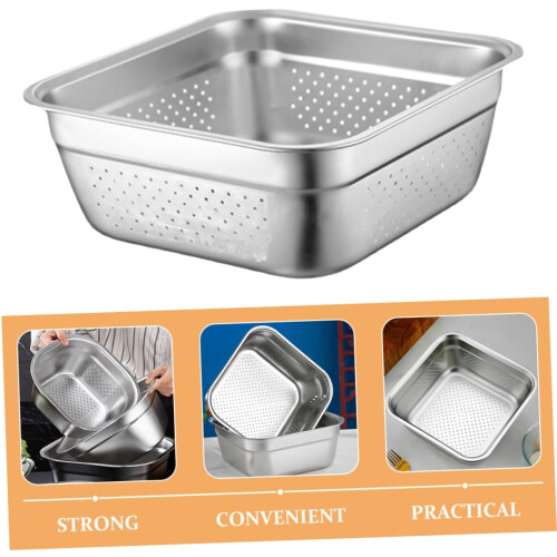 Kitchen Sink Kitchen Drain Basket Kitchen Basin Vegetable Washing Basket Stainless 1