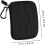 Ergonomic 1 Pc Data Cable Pouch Storage Container Pockets Black for Electronics 2
