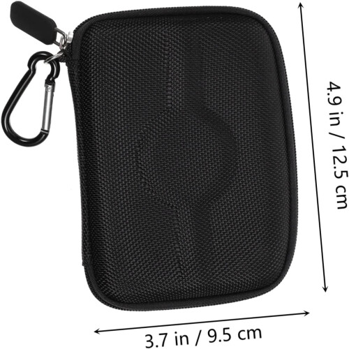 Ergonomic 1 Pc Data Cable Pouch Storage Container Pockets Black for Electronics 1