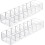 2Pcs Transparent Cable Storage Box Set with 8 Compartments Multi Function Household Charger Organize 1