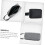 Cable Organiser Ba Storage Bag 2 Pack Multi-function Accessories Storage Pouch for Travel Black 4