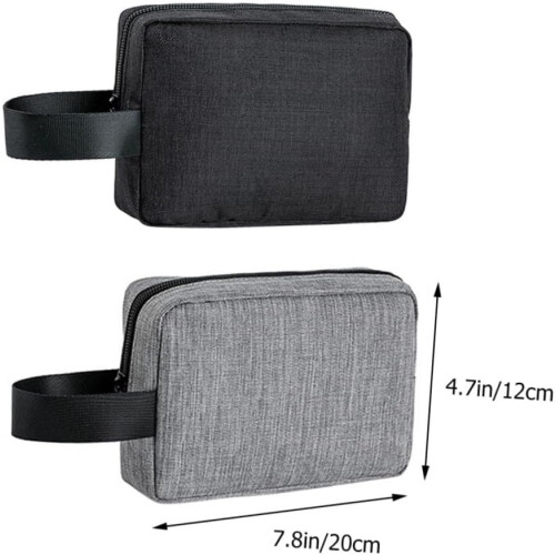 Cable Organiser Ba Storage Bag 2 Pack Multi-function Accessories Storage Pouch for Travel Black 1