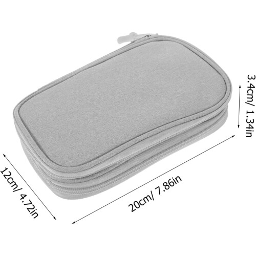 Headphone Storage Case Cable Organiser Bag for Electronics Organizer Travel Case 2
