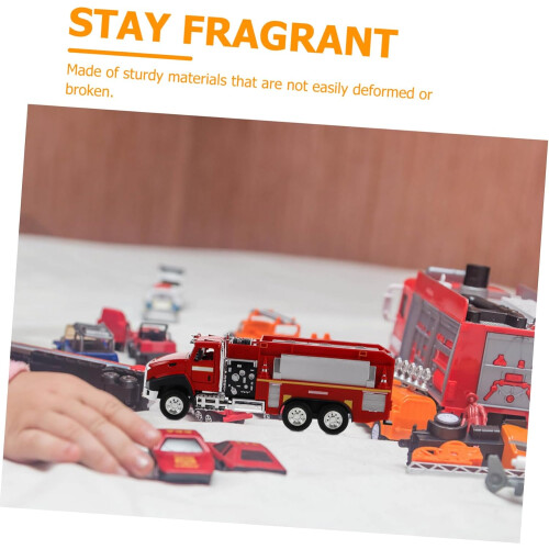 Engineering Vehicle Model Construction Vehicle Engineering Vehicle Firefighter Excavator Car Fire Trucks Firetrucks Steam Plastic 2