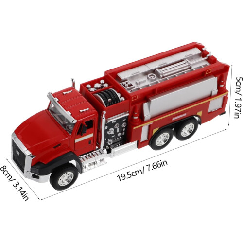 Engineering Vehicle Model Construction Vehicle Engineering Vehicle Firefighter Excavator Car Fire Trucks Firetrucks Steam Plastic 1