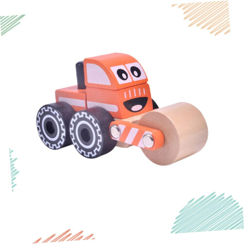 Cognitive Construction Car Construction Engineering Truck Wooden Model Car Bamboo 2