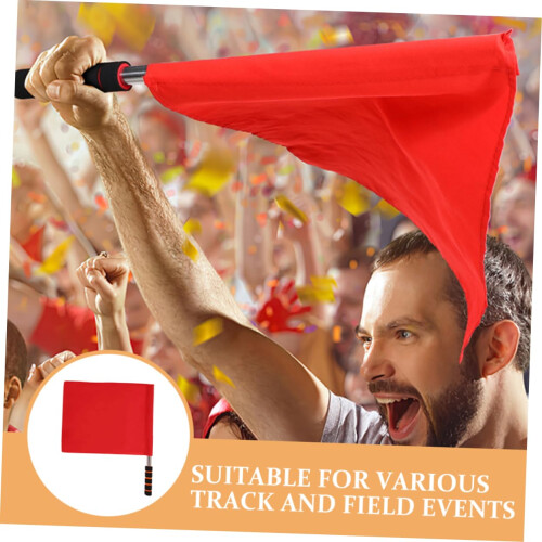 5 Pcs Competition Referee Flag Match Waving Flag Referee Match Signal Flags Referee Flag Flags 2