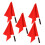 5 Pcs Competition Referee Flag Match Waving Flag Referee Match Signal Flags Referee Flag Flags 1
