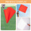 3 Pcs School Sports Referee Flags Multi-functional Signal Flags Lightweight Portable Handheld Flags 7