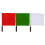 3 Pcs School Sports Referee Flags Multi-functional Signal Flags Lightweight Portable Handheld Flags 1