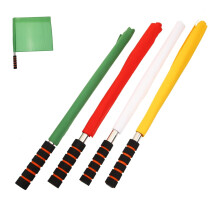 4pcs Referee Flag Flag Sports Flags Soccer Referee Flags Racing Conducting Flag Soccer Referee Cards Red and Yellow Cards
