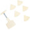 1Set Hand Press Triangle Moon Cake Molds Baking Molds with Floral Patterns for Supplies and Baking Projects 1
