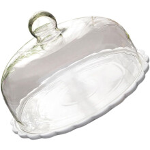 Dessert Cover Glass Cake Plate Cake Platter Lid Cake Hood for Preventing Dust Easy to Clean