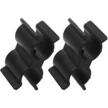 Double Pipe Clamps Black Nylon Marine Boat Yacht RV Fasteners Double Clips Marine Pipe Connector 2pcs Yacht Accessory