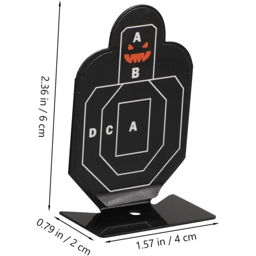 Metal Shooting Targets 3 Pack Rotatable Resetting Sturdy Construction Accurate Practice Targets for Training 1