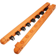 Pool Cue Set Holder Wooden Billiard Cue Rack Mount Grip Storage Bracket for Table Billiards Wall-mounted Accessory