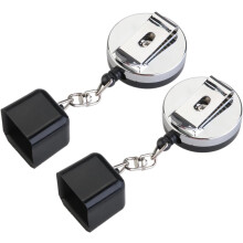 Retractable Billiard Chalk Holder Black Set of 2 Belt Clip Design Random Style