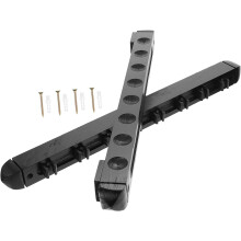 Generic Billiards Pool Stick Rack 8-Hole Billiards Wall Mount Rod Holder for Snooker Cue Pool Stick Storage