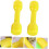 2pcs Plastic Dumbbells for Kindergarten Morning Exercise Lightweight Exercise Barbells 6