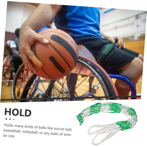Basketball Net Bag Drawstring Multi-Function Balls Bag for Gym Easy to Carry 1