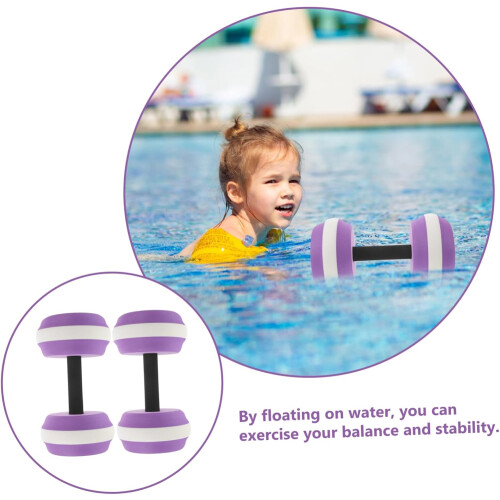 1 Pair Water Floating Dumbbell Pool Weights for Water Exercise Dumbbells Weights 2