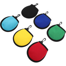 6pcs Portable Pocket Golf Ball Washer Golf Ball Cleaner Pouch Golf Ball Pouch Bag Golf Accessory Bag Organizer