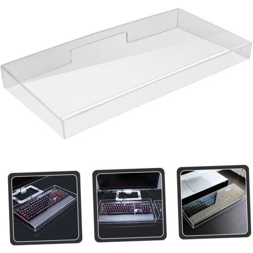 Keyboard Cover Acrylic Dust-proof Protector for Poker Table Gaming Keyboard Case 1